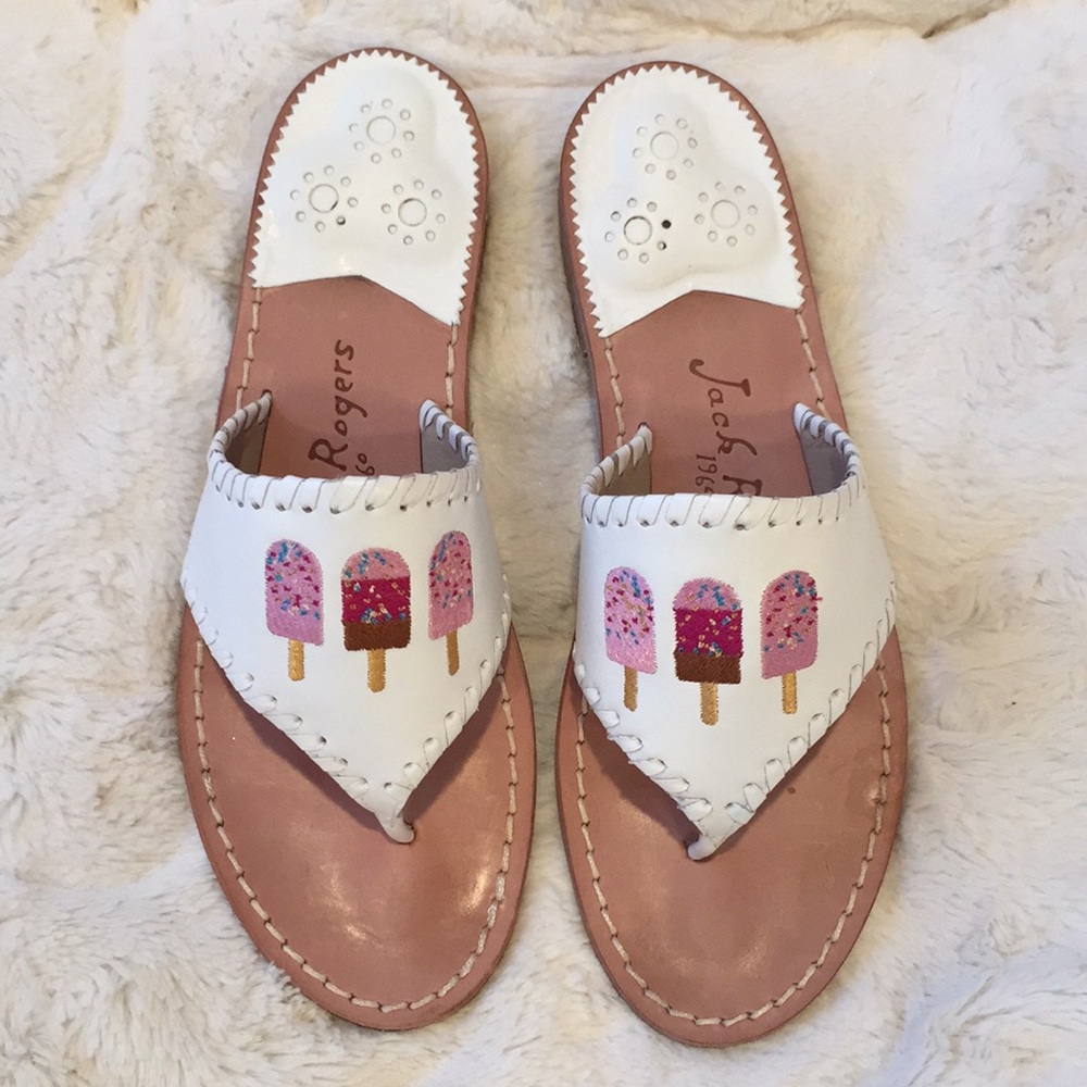 Jack Rogers 
Embroidered Ice Cream Sandals